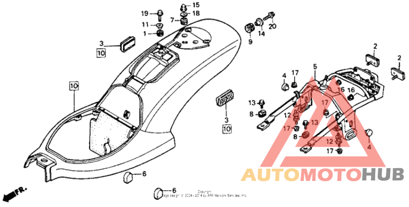 Задний бампер