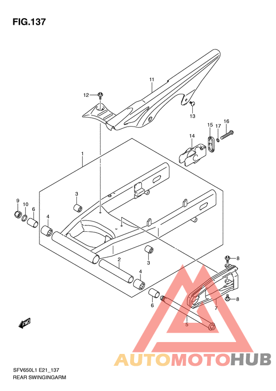 Rear swingingarm