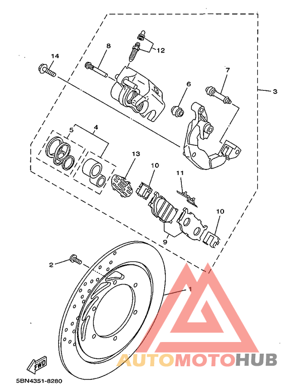 Передний тормоз