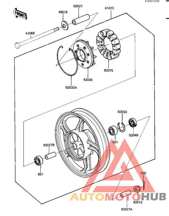 Rear wheel/hub