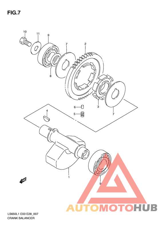 Балансир кривошипа