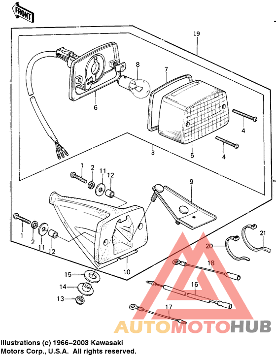 Taillight/chassis electrical equipment