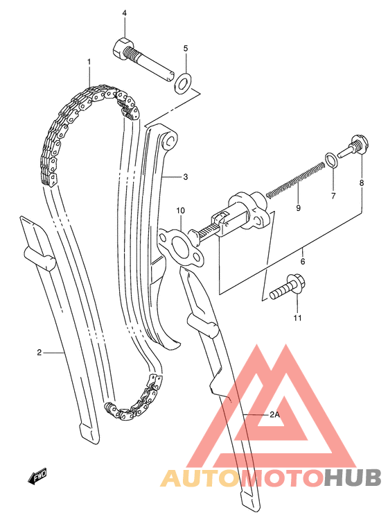 Держатель направляющей