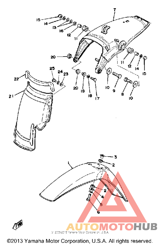Front fender - rear fender