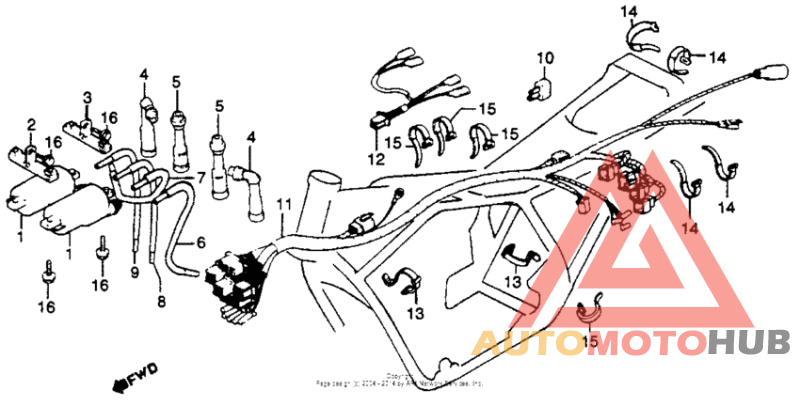 Wire harness + ignition coil