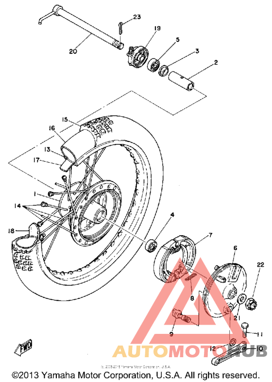 Переднее колесо