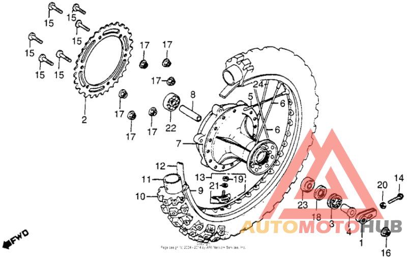 Rear wheel 81