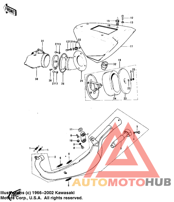 Air cleaner/muffler