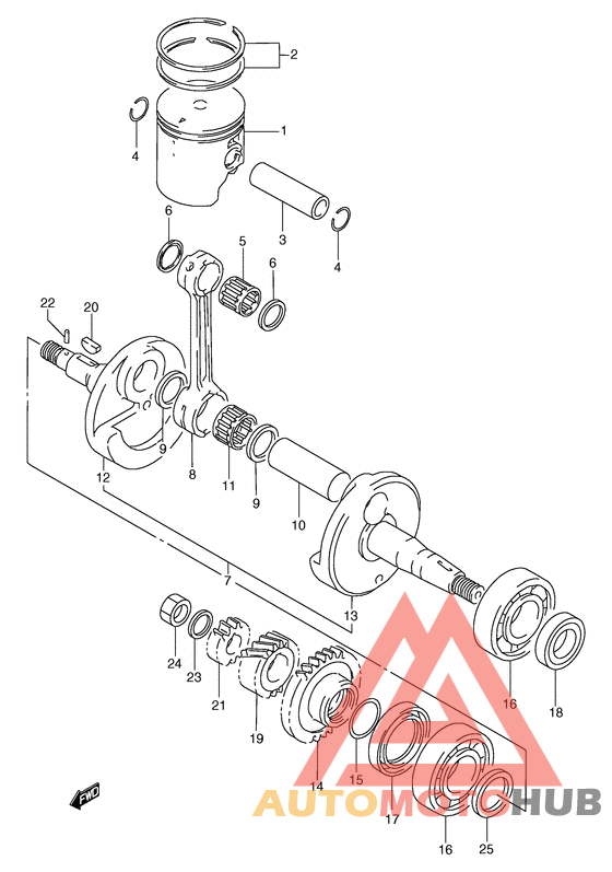Вал коленчатый