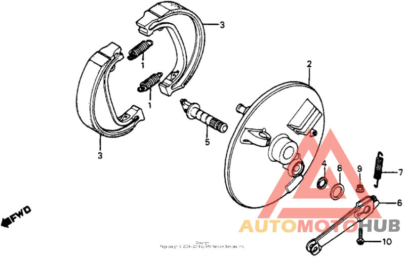 Front brake panel 81