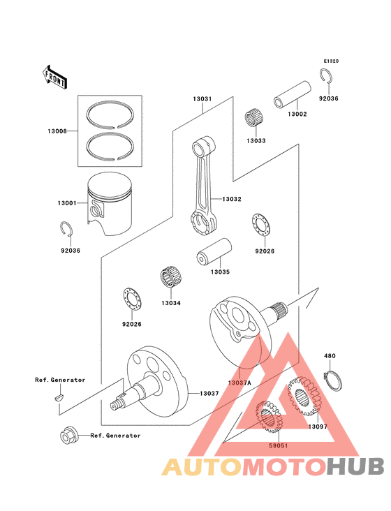 Crankshaft/piston