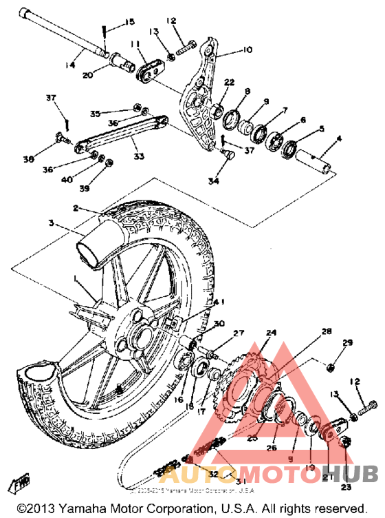 Переднее колесо