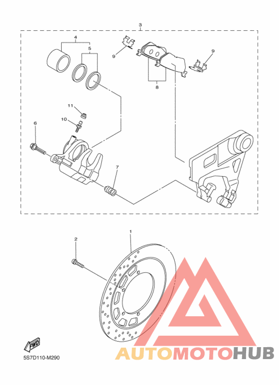 Задний суппорт
