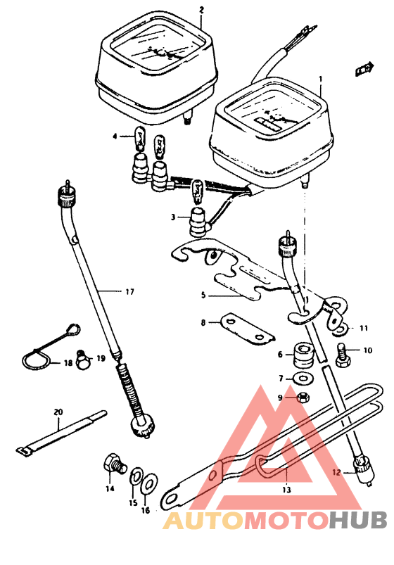 Speedometer-tachometer