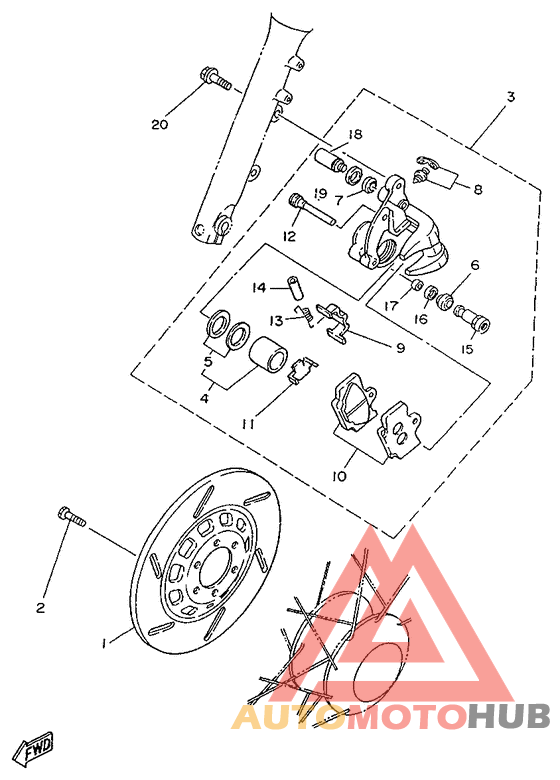 Передний тормоз