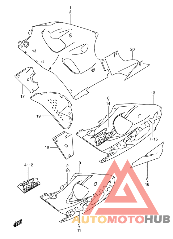 Under cowling body