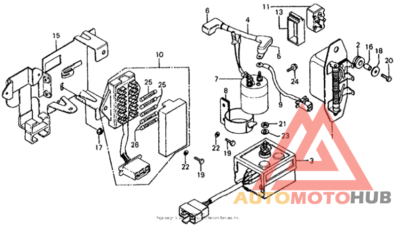Fuse box + regulator + rectifier