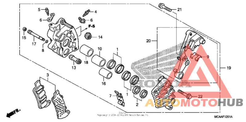 Right front brake caliper (abs)