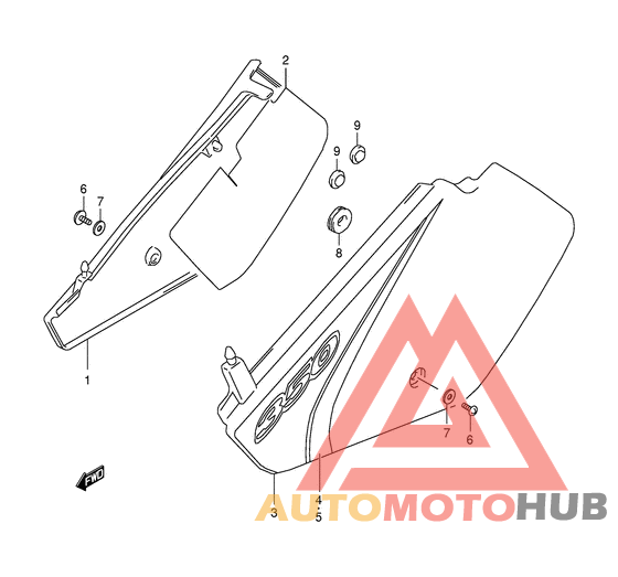 Обтекатель задний