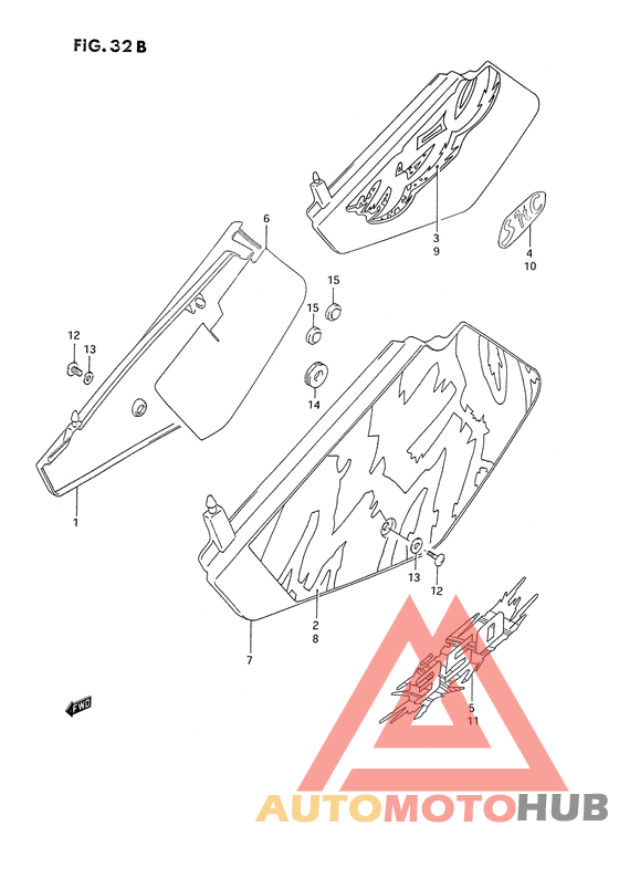 Обтекатель задний