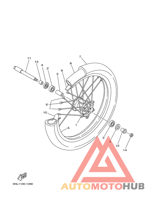 Переднее колесо