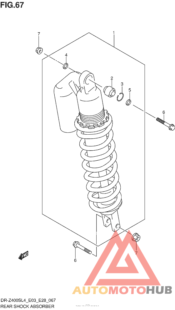 Rear Shock Absorber (Dr-Z400Sl4 E33)