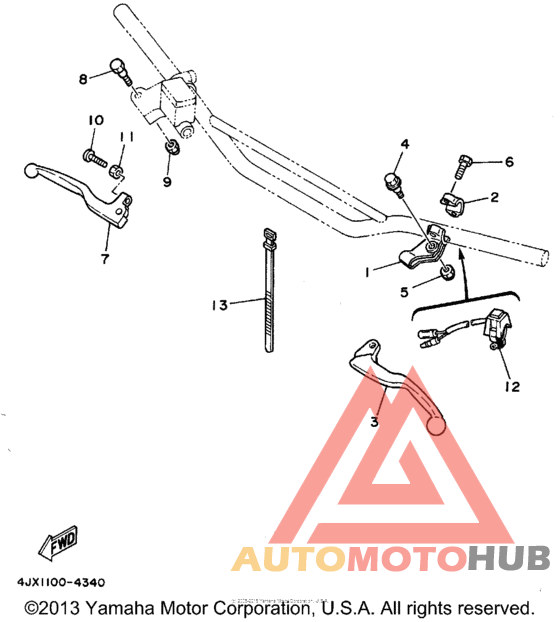 Handle switch - lever