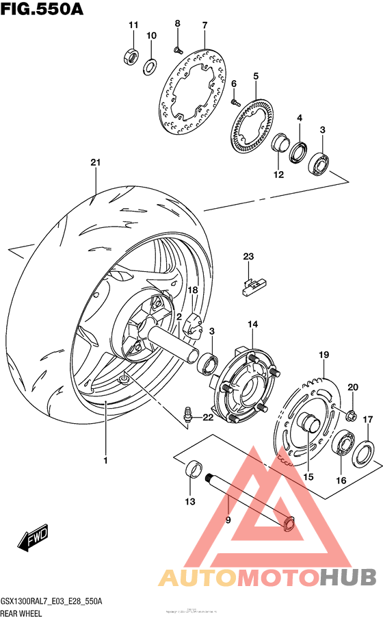 Rear Wheel (Gsx1300Ral7 E03)