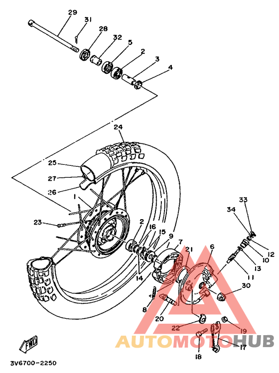 Переднее колесо
