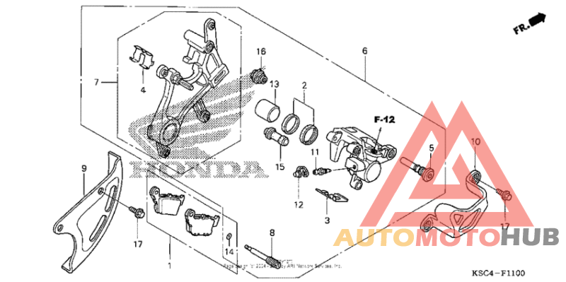 Задний суппорт