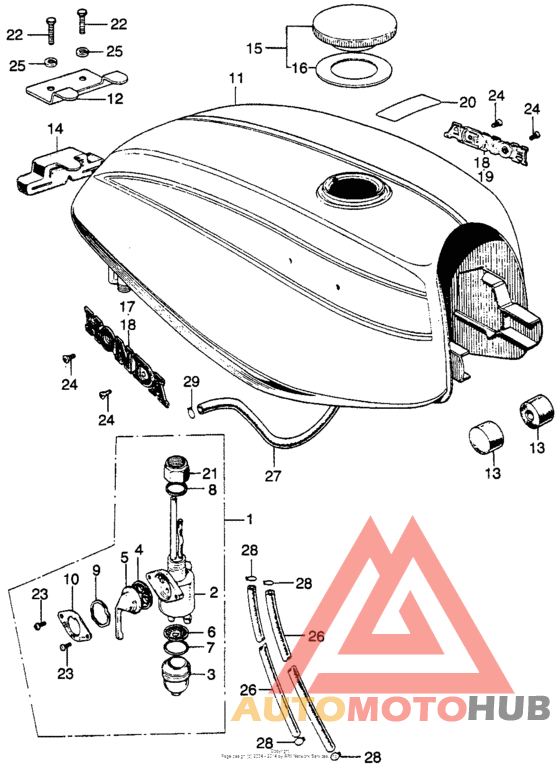 Cl fuel tank + fuel valve