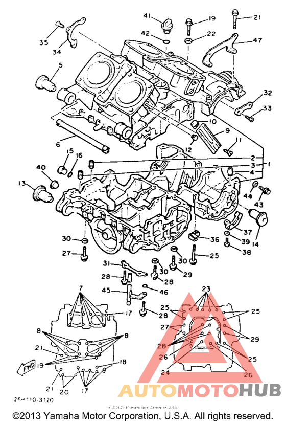 Crankcase cylinder