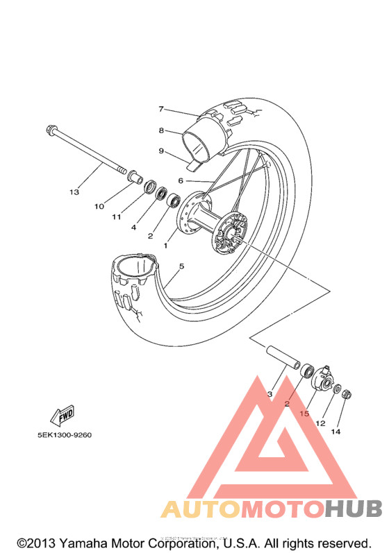 Переднее колесо