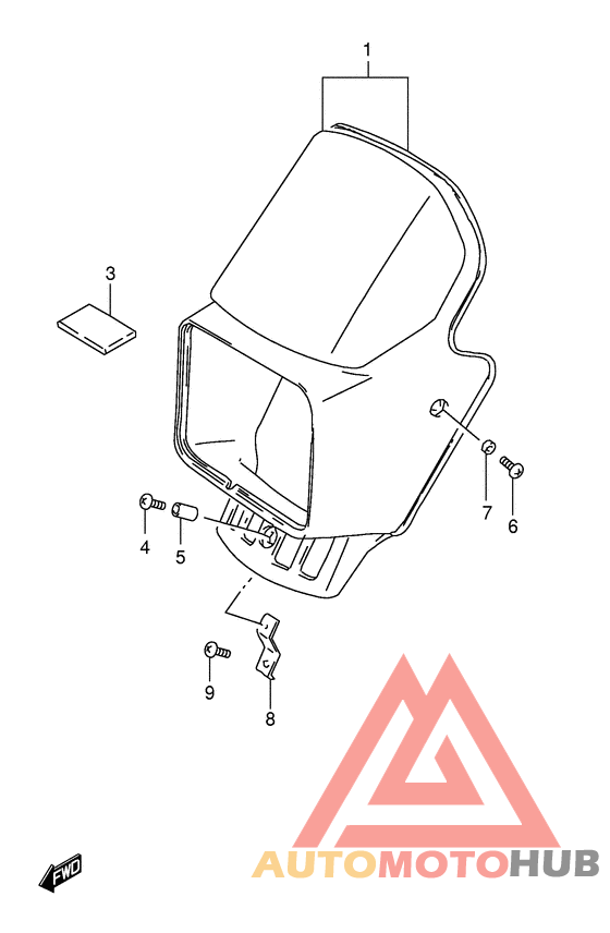 Headlamp cover  front fender