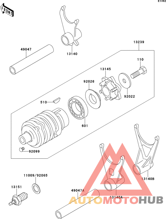 Change drum/shift fork