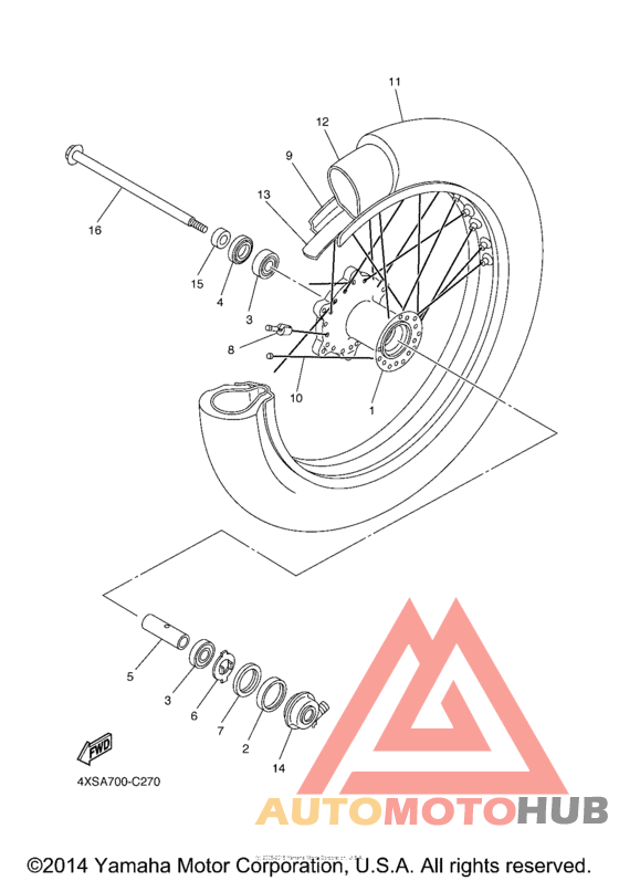 Переднее колесо