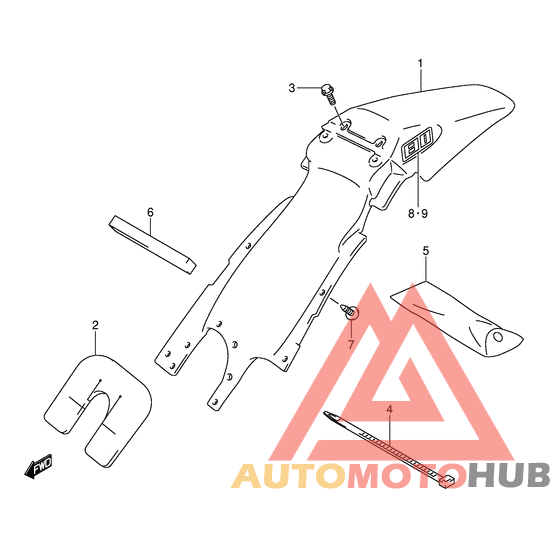 Заднее крыло
