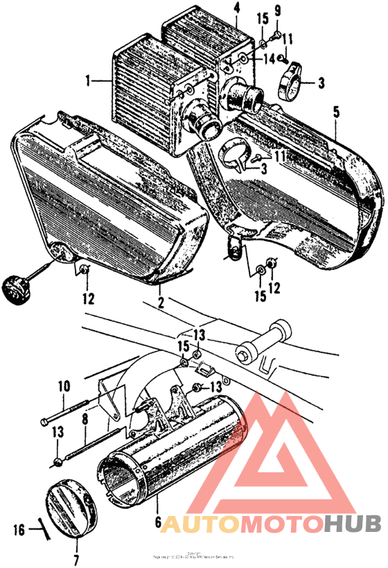 Cb/cl160air cleaner + tool box
