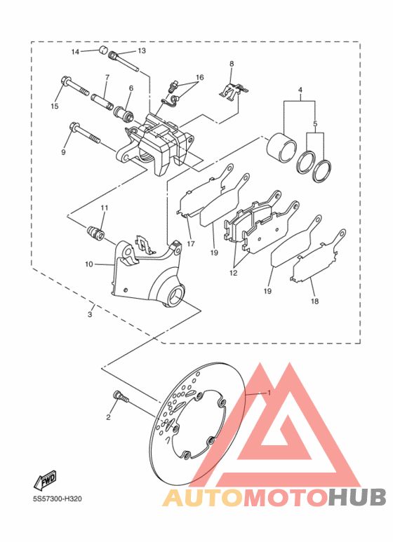 Задний суппорт
