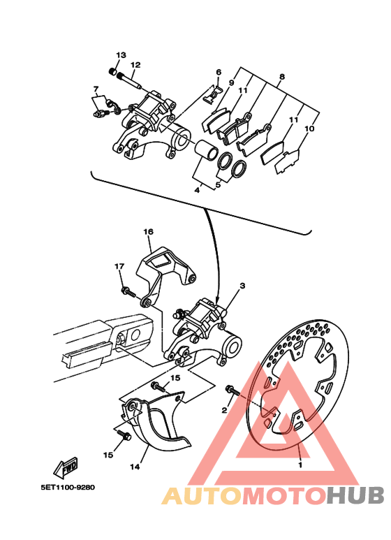 Задний суппорт