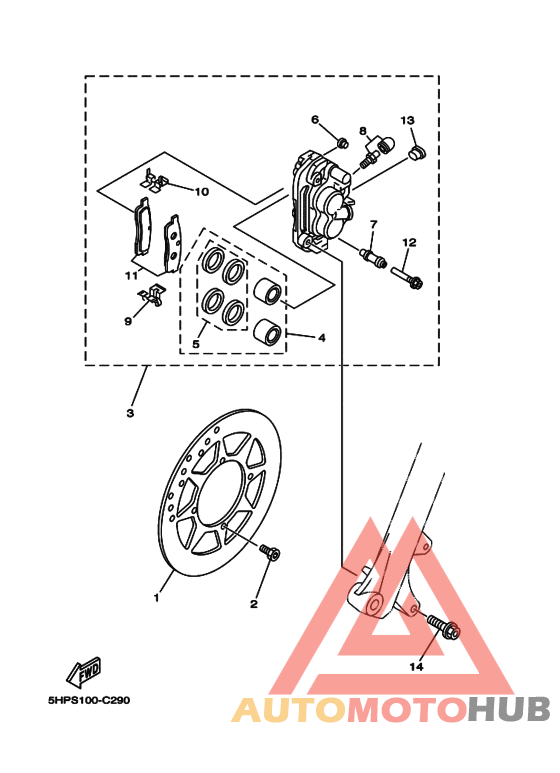 Передний суппорт