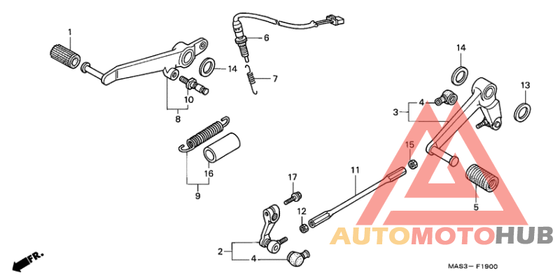 Brake pedal assy
