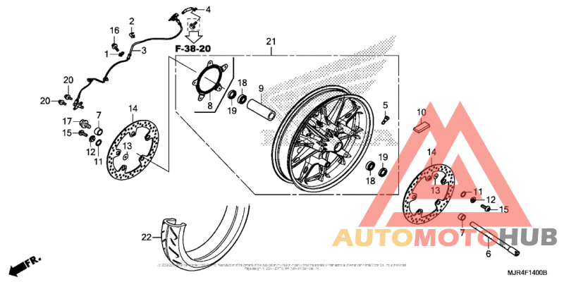 Переднее колесо