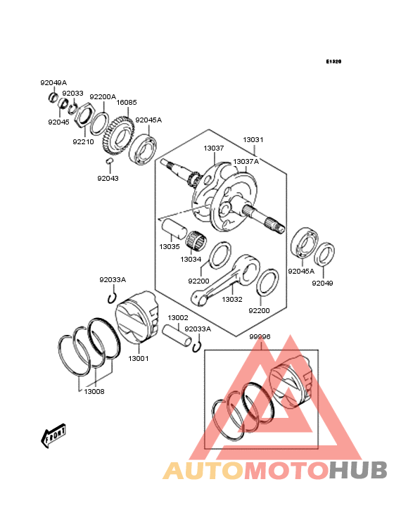 Crankshaft/piston