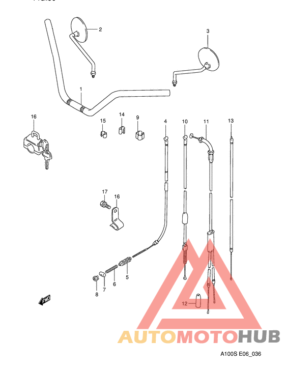 Handle bar - control cable