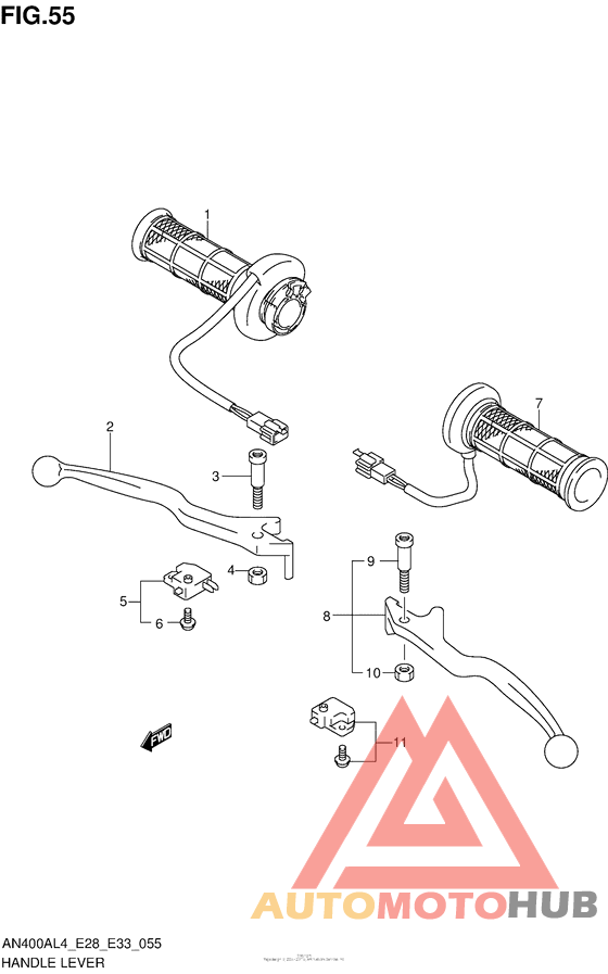 Handle Lever (An400Zal4 E28)