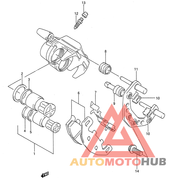 Передний суппорт