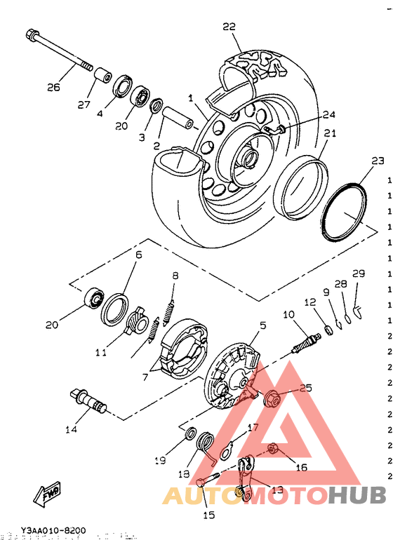 Переднее колесо