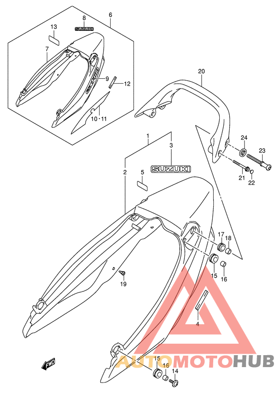 Обтекатель сидения
