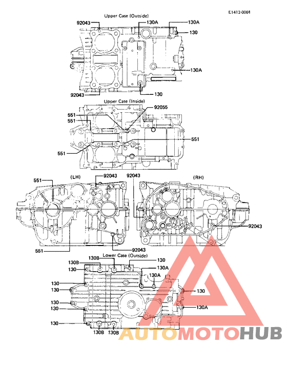Crankcase bolt & stud pattern